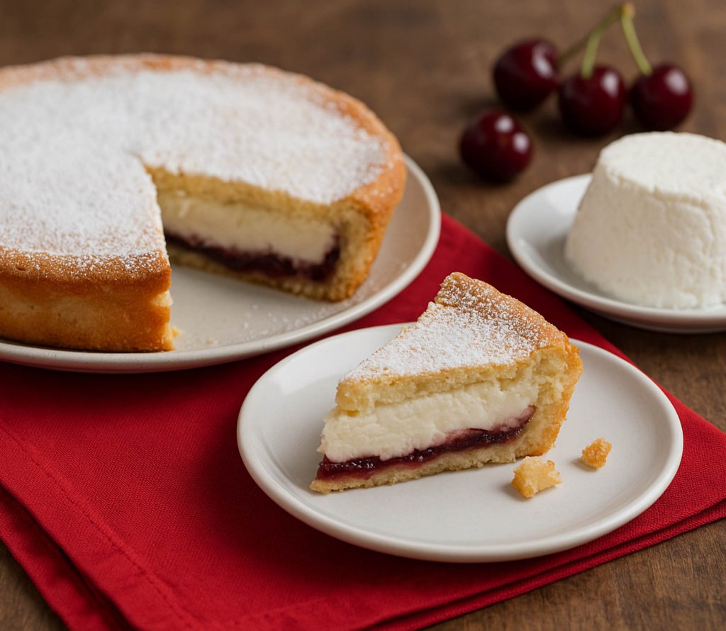Crostata ricotta e visciole