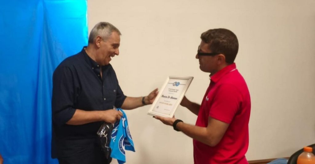 Maurizio De Giovanni Club Napoli Sapri riconoscimento