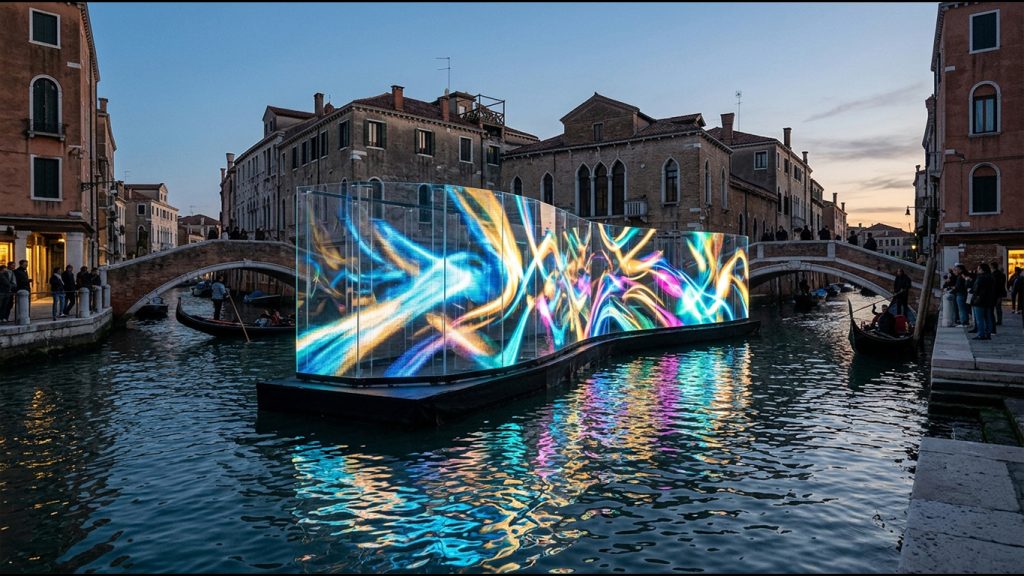 arte digitale Venezia canali