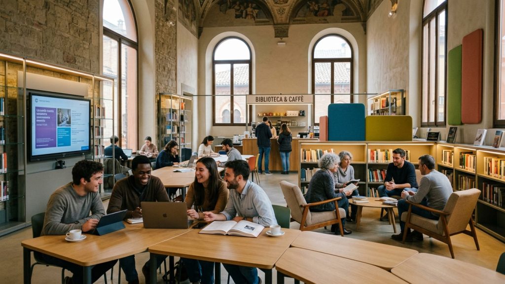 biblioteche italiane hub sociali