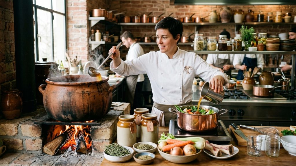 brodo nella cucina italiana moderna
