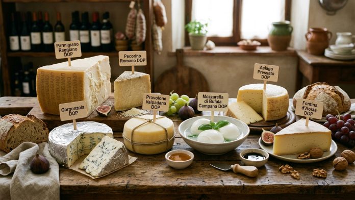 formaggi DOP italiani export