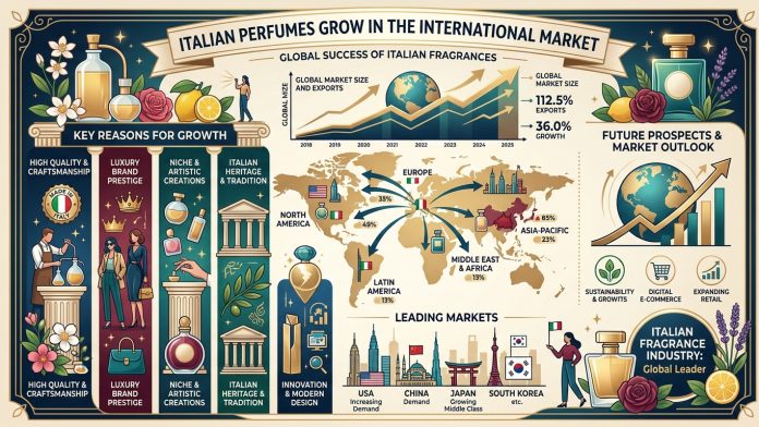 profumi italiani mercato internazionale