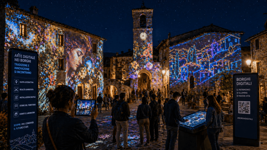 arte digitale borghi italiani