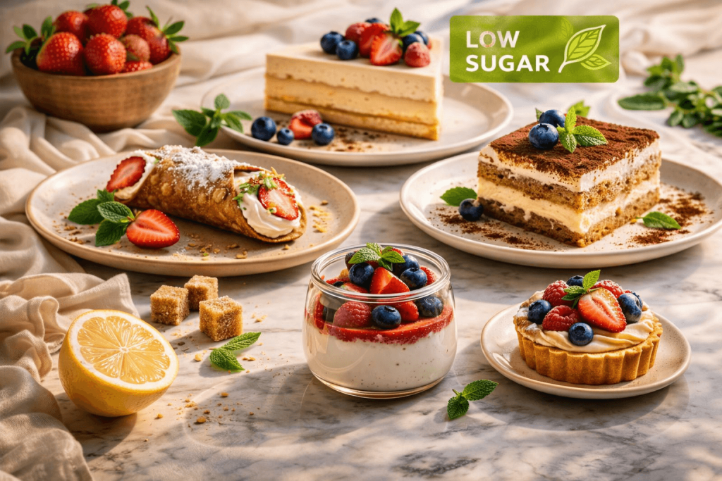 dessert low sugar Italia