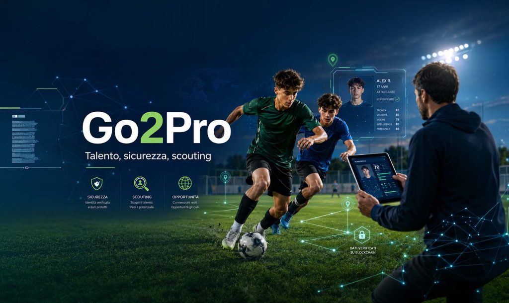 Go2Pro: la piattaforma per giovani calciatori e scout sportivi