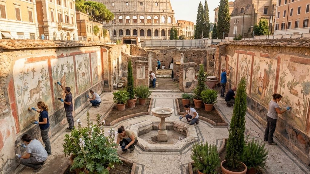 giardini romani antichi