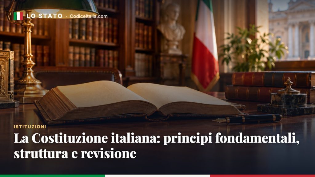 La Costituzione italiana: principi fondamentali, struttura e revisione