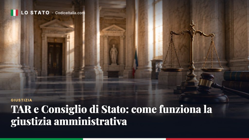 TAR e Consiglio di Stato: come funziona la giustizia amministrativa