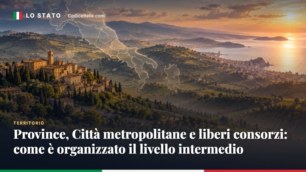 Province, Città metropolitane e liberi consorzi: come è organizzato il livello intermedio